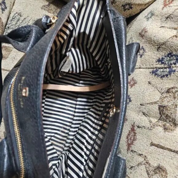 Kate Spade Black Pebbled Leather Southport Avenue Oden Tote - Picture 2 of 5
